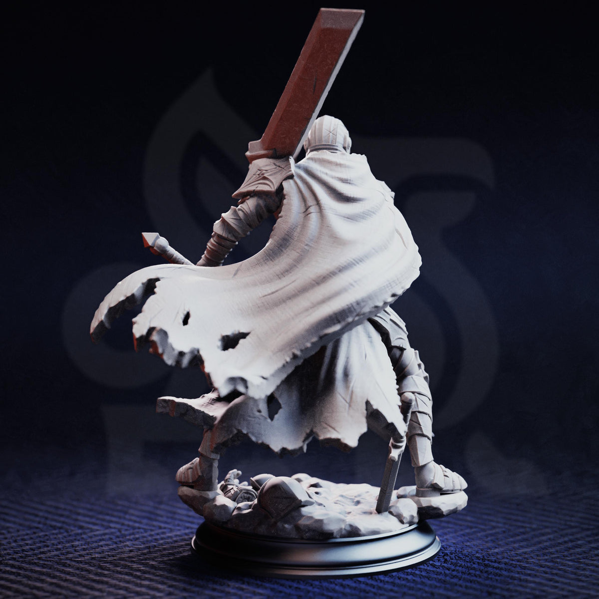 Immortal Warrior - Valoris the Unscathed 32mm Resin Miniature D&D 3D Print DND Angel Demon