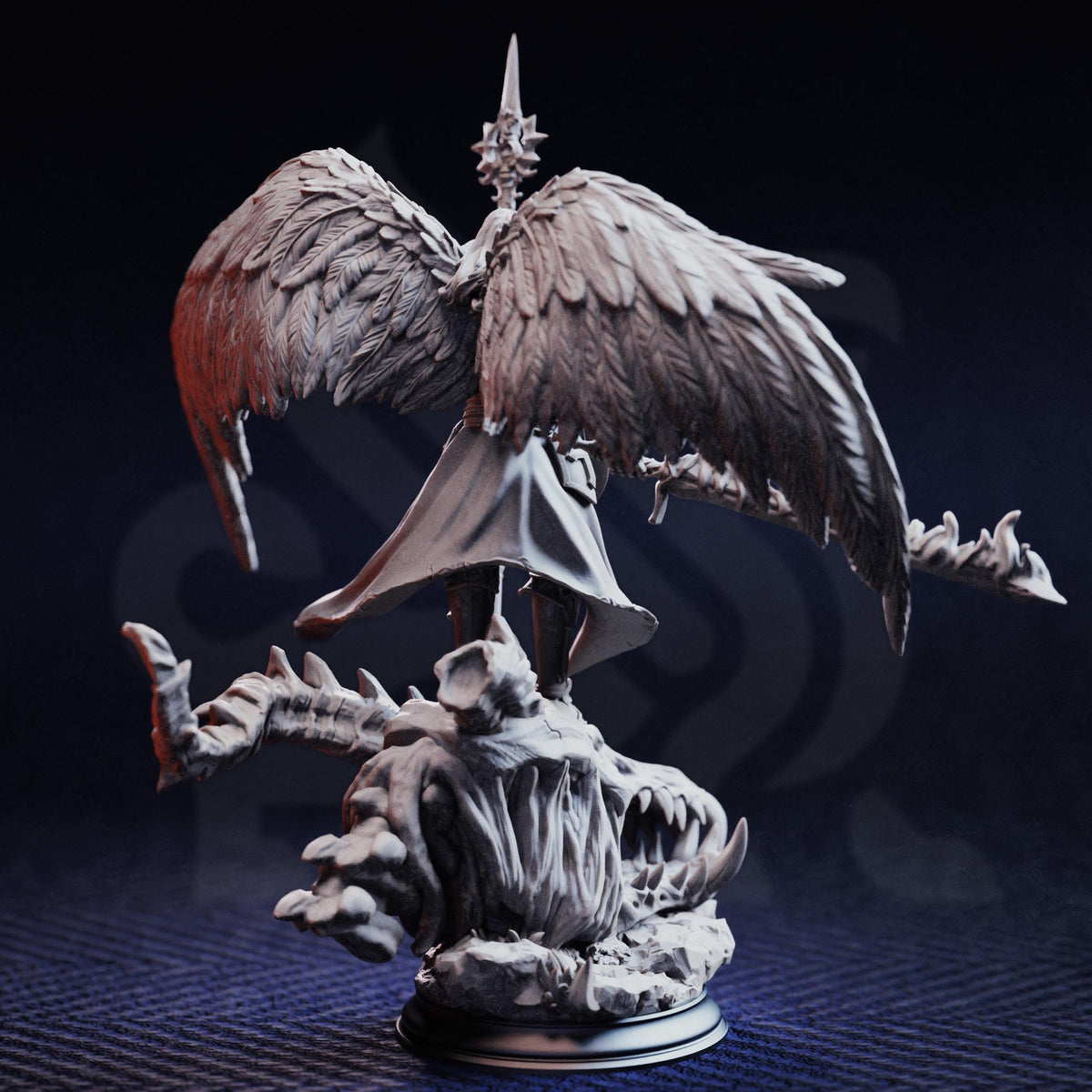 Angel of Reformation - Tyrius the Reborn 32mm Resin Miniature D&D 3D Print DND Angel Demon