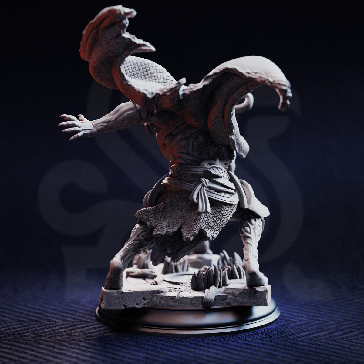 Undead Plague Carriers - The Plagueborne 32mm Resin Miniature D&D 3D Print DND Angel Demon