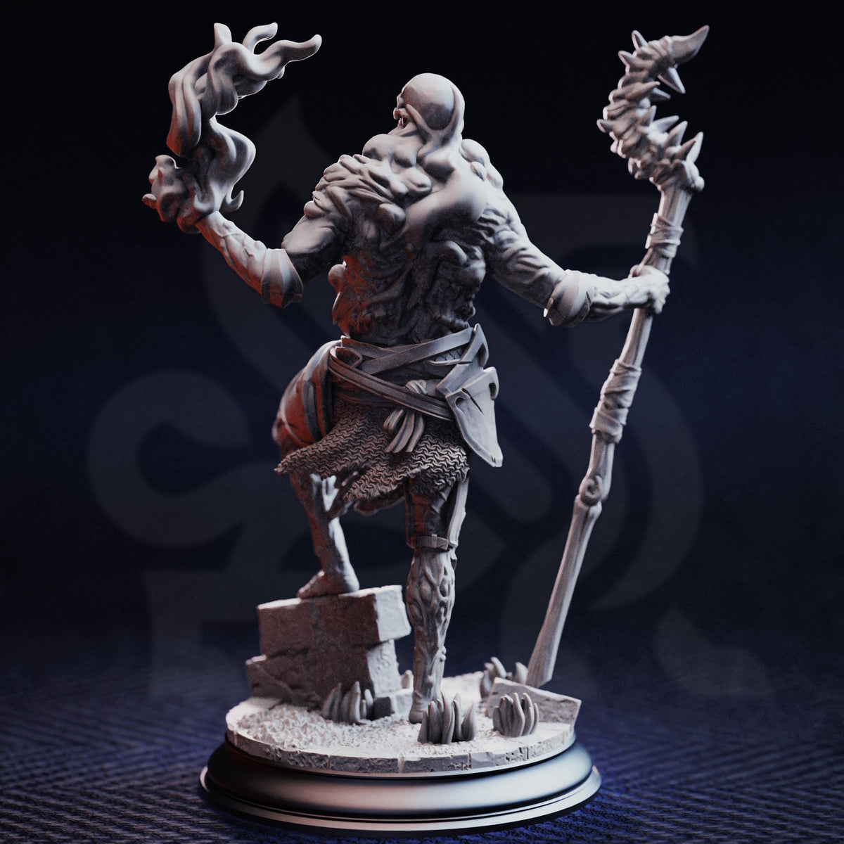 Undead Plague Carriers - The Plagueborne 32mm Resin Miniature D&D 3D Print DND Angel Demon
