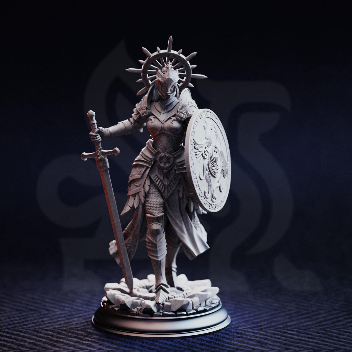 Angel of Judgement - Soleria (Without Wings) 32mm Resin Miniature D&D 3D Print DND Angel Demon