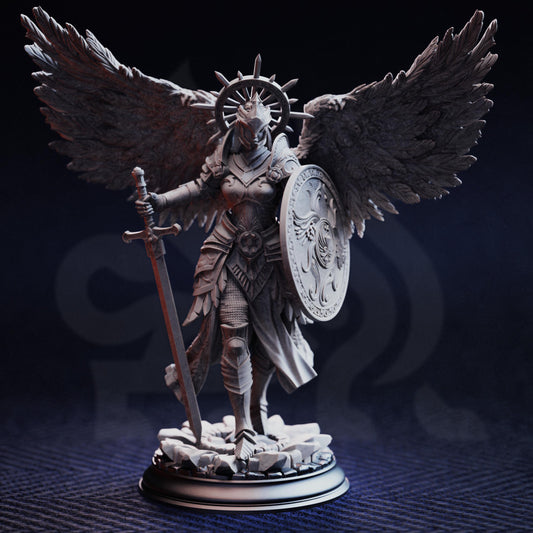 Angel of Judgement - Soleria (With Wings) 32mm Resin Miniature D&D 3D Print DND Angel Demon