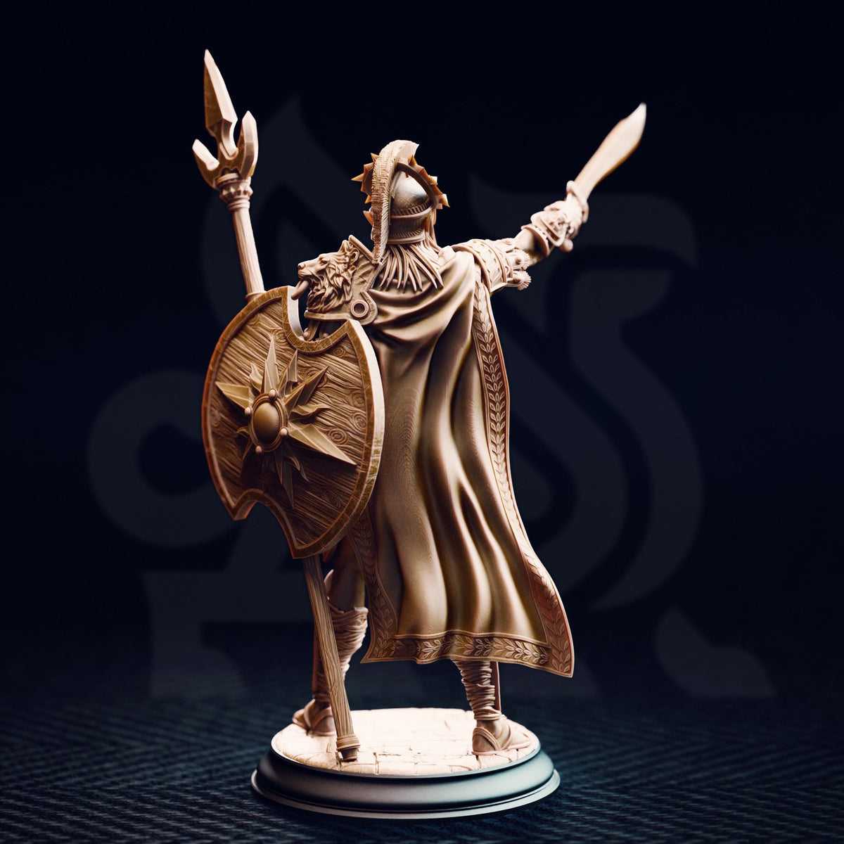 Sun Elf Gladiator - Vilryn Kaedrys 32mm Resin Miniature D&D 3D Print DND Desert