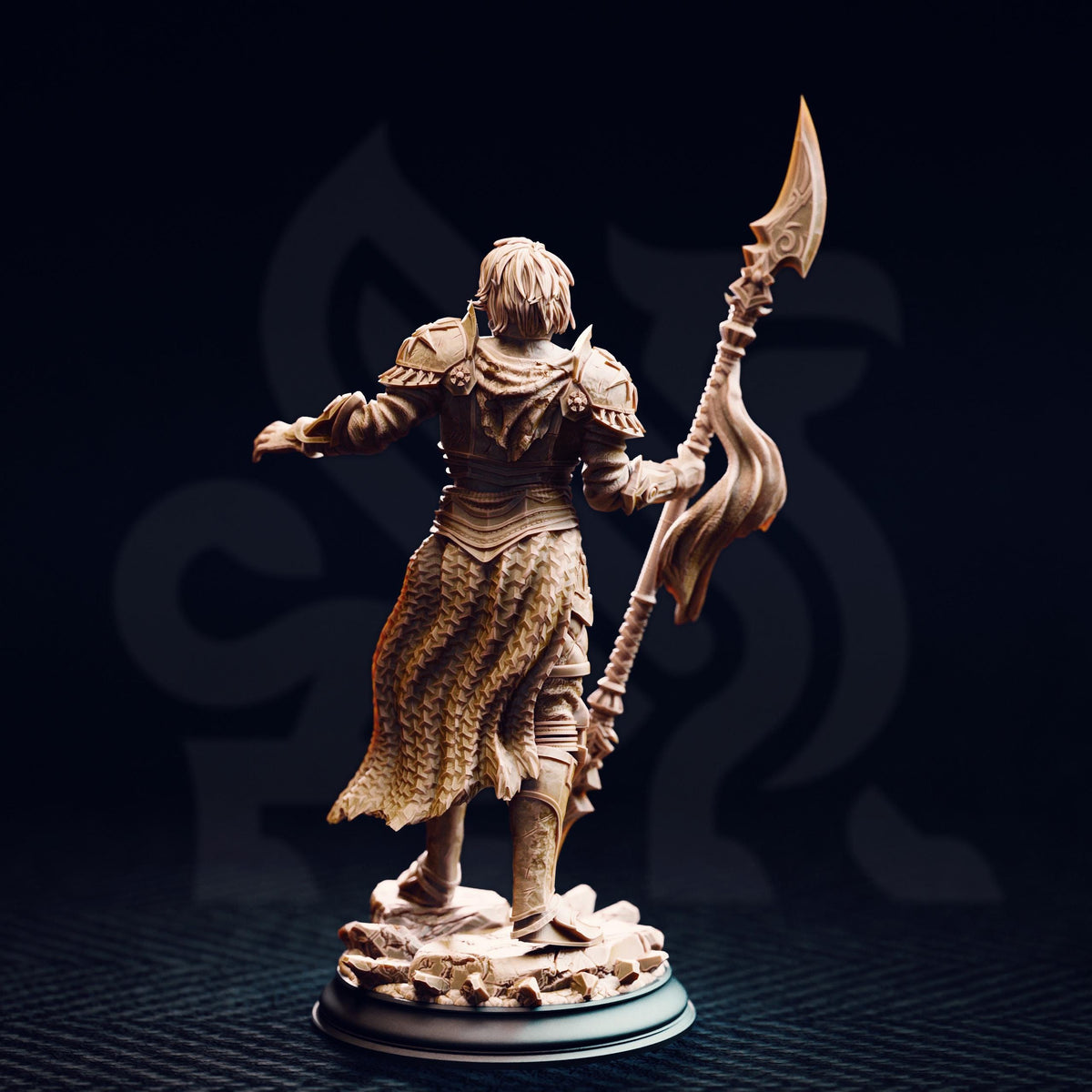 Dark Sun Paladin - Vendimar Thyran 32mm Resin Miniature D&D 3D Print DND Desert