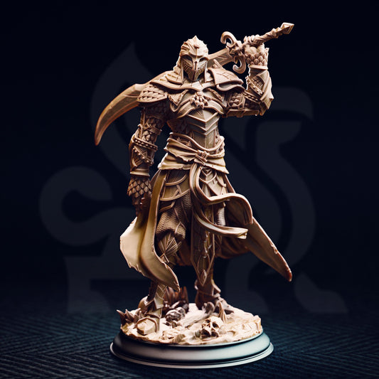 Champion of the Serpent - Theubian 32mm Resin Miniature D&D 3D Print DND Desert