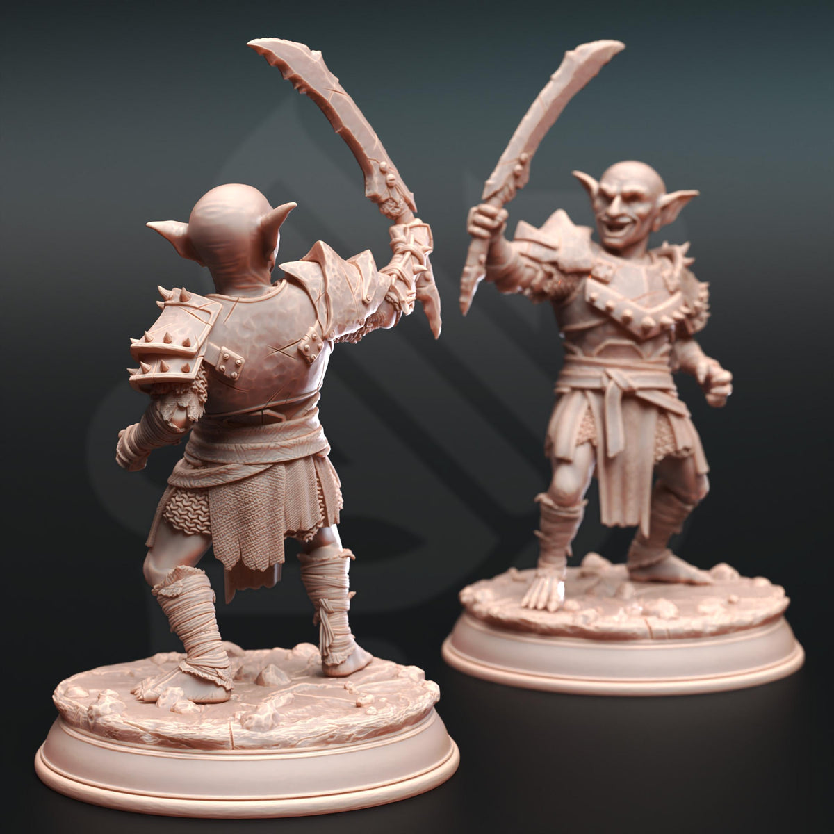 Goblin Bandits - Urkadu Goblins 32mm Resin Miniature D&D 3D Print DND Fantasy