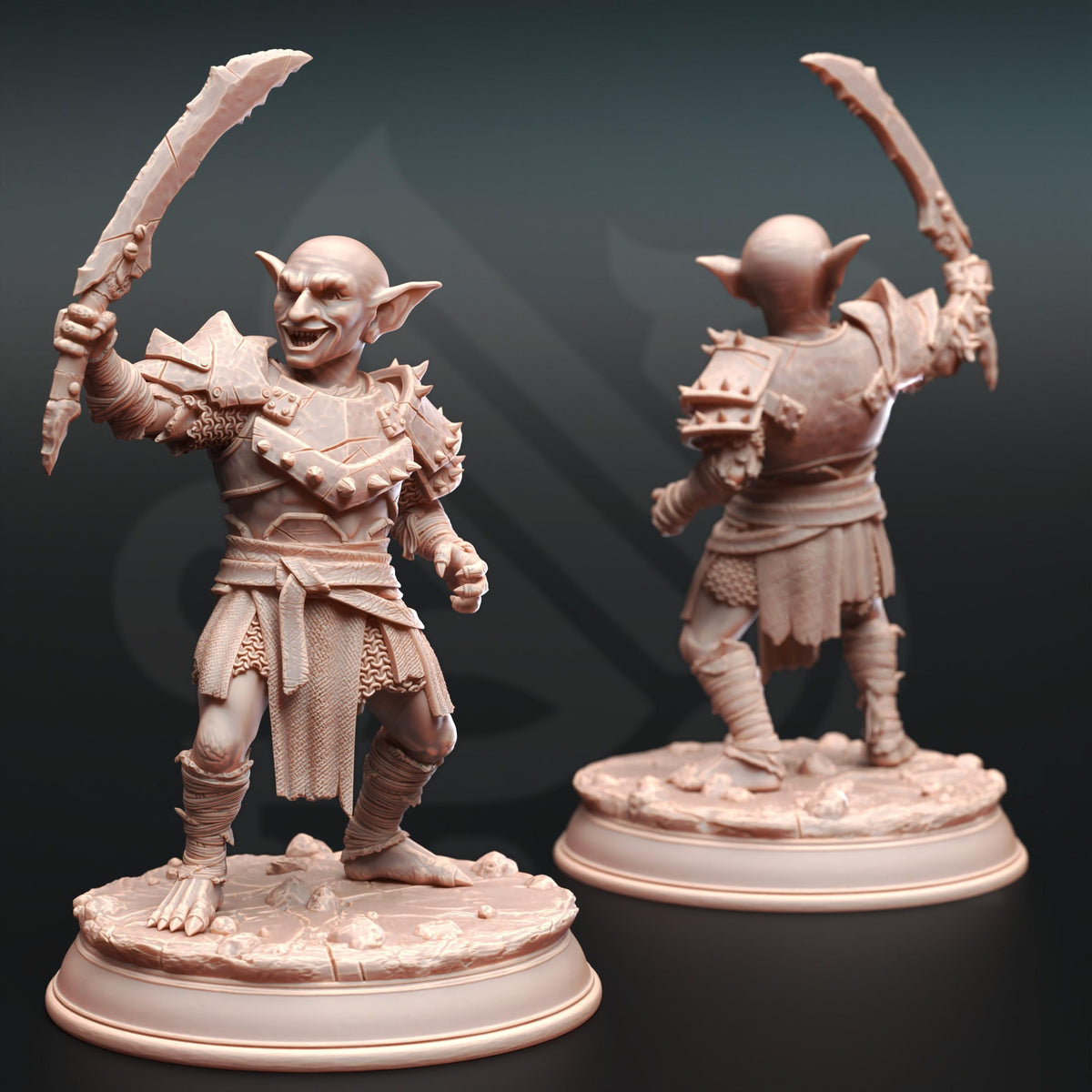 Goblin Bandits - Urkadu Goblins 32mm Resin Miniature D&D 3D Print DND Fantasy