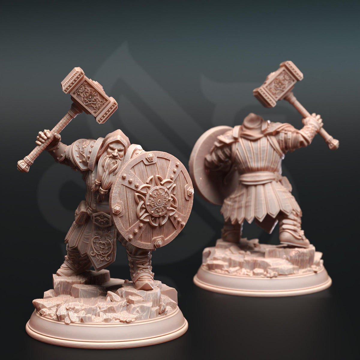 Dwarven Life Cleric - Tors of Delvdor 32mm Resin Miniature D&D 3D Print DND Fantasy