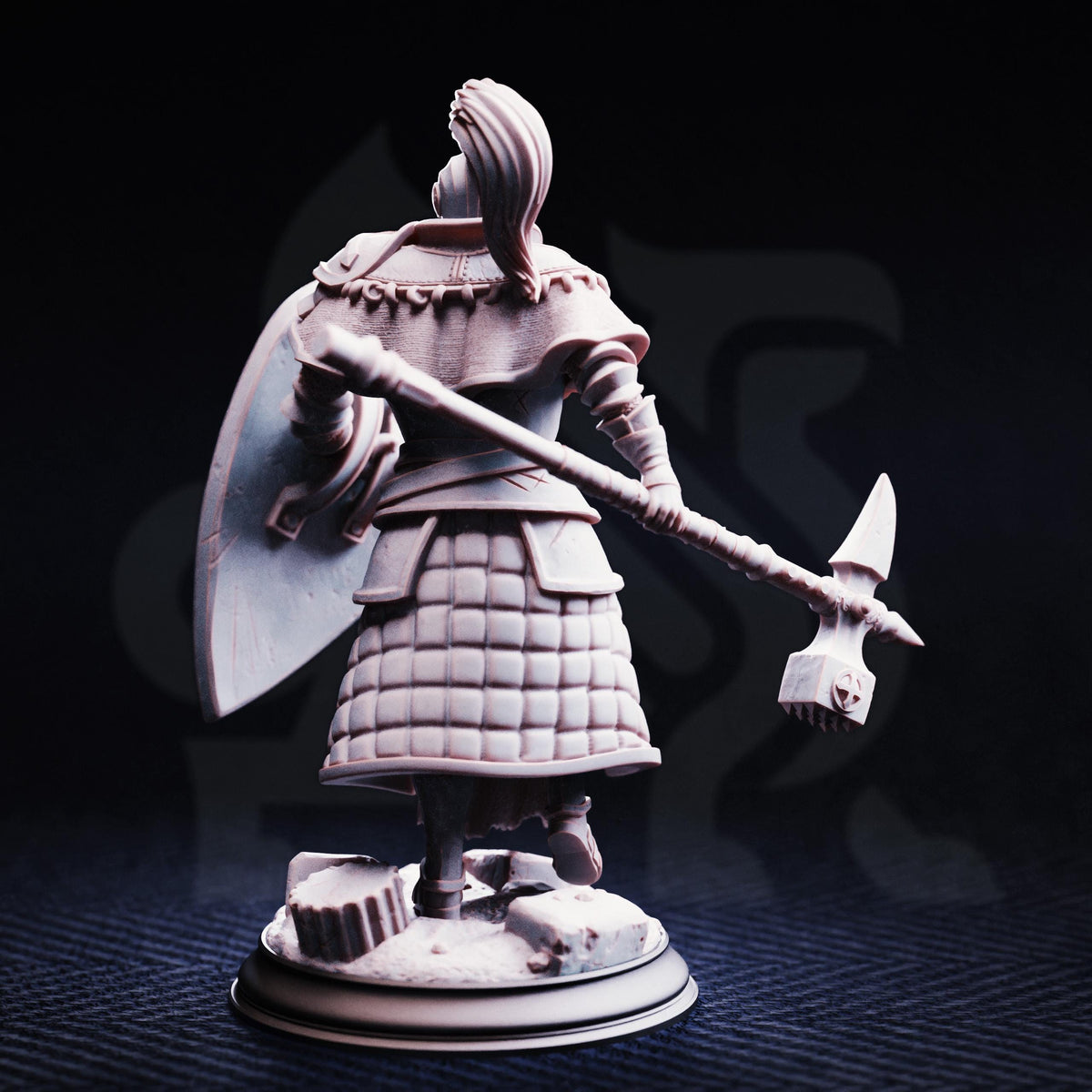Conquest Paladin - Jeremus of Jochenia 32mm Resin Miniature D&D 3D Print DND Knight