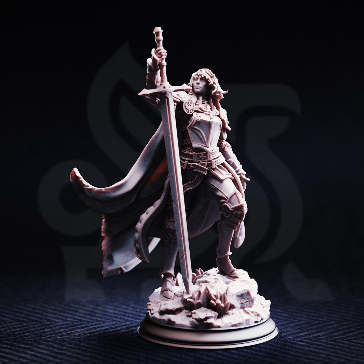 Maiden of Justice - Joan of Arc 32mm Resin Miniature D&D 3D Print DND Knight