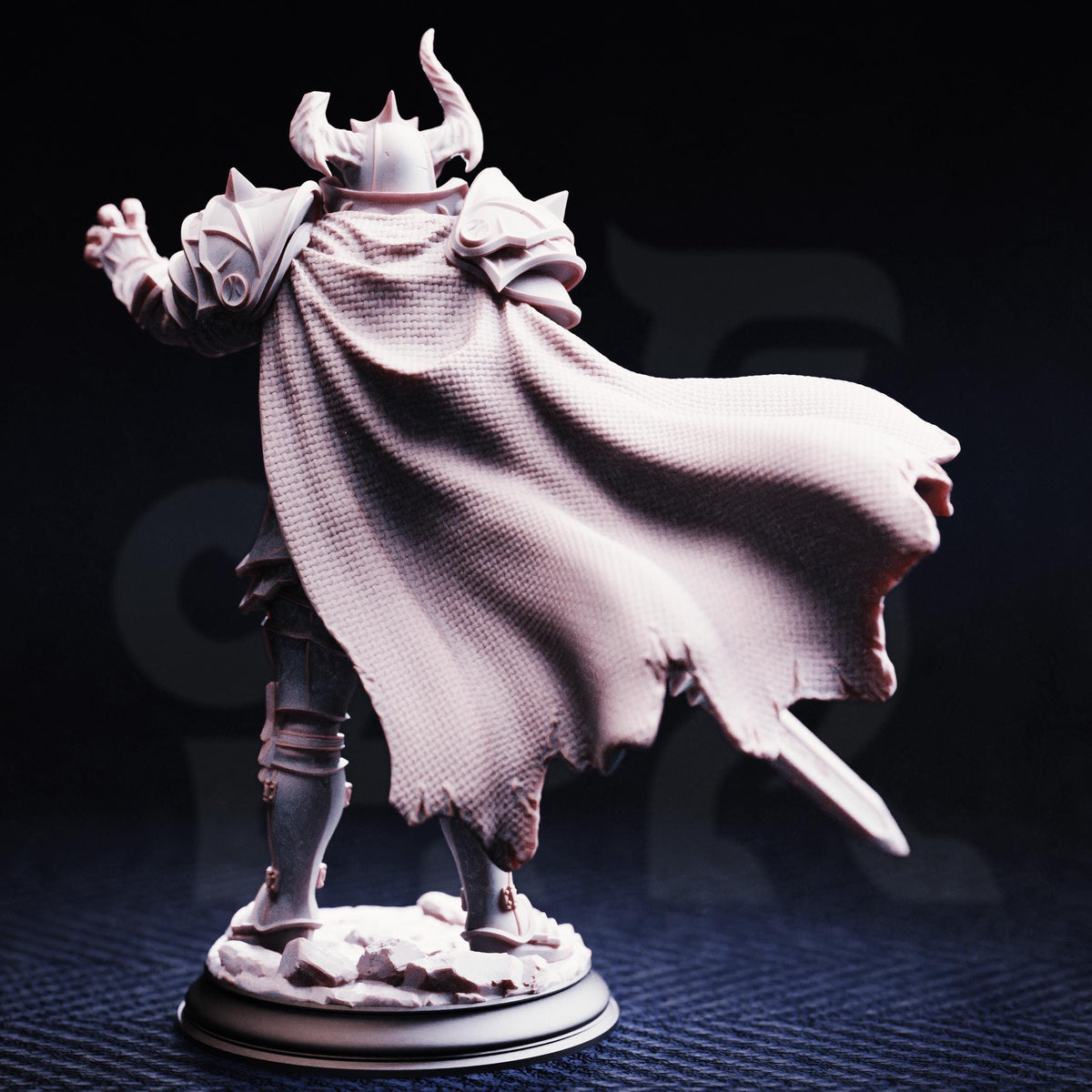 Forsaken Death Knight - Vilnais the Ashen 32mm Resin Miniature D&D 3D Print DND Knight