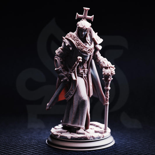 Arch Paladin - Tyrius III 32mm Resin Miniature D&D 3D Print DND Knight