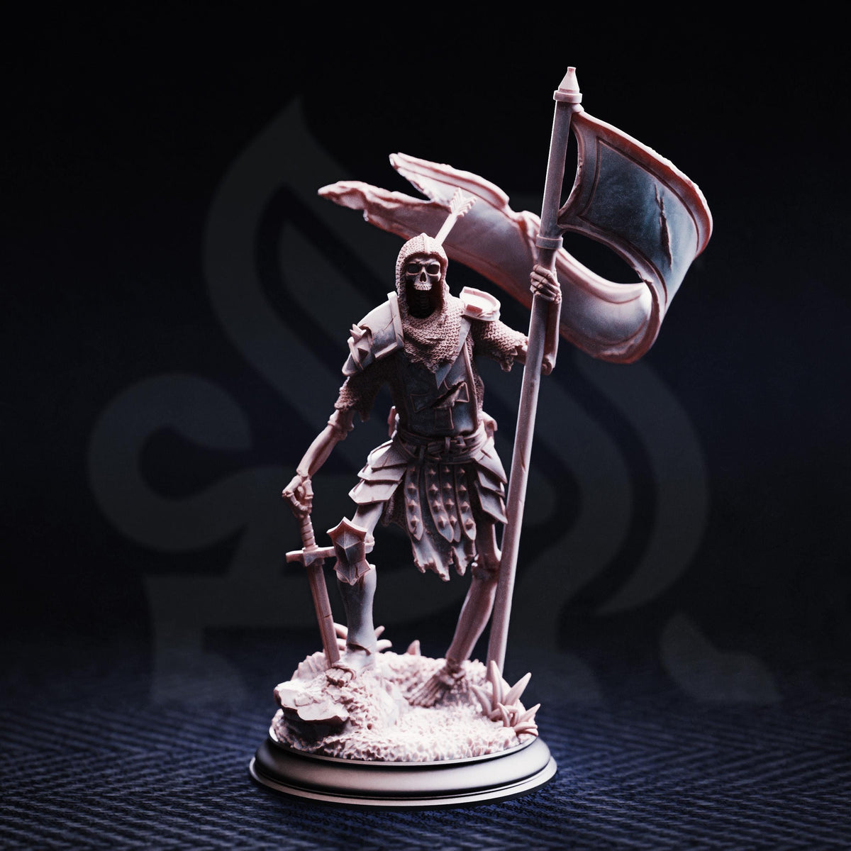 Skeleton Crusaders - The Fallen and Damned 32mm Resin Miniature D&D 3D Print DND Knight