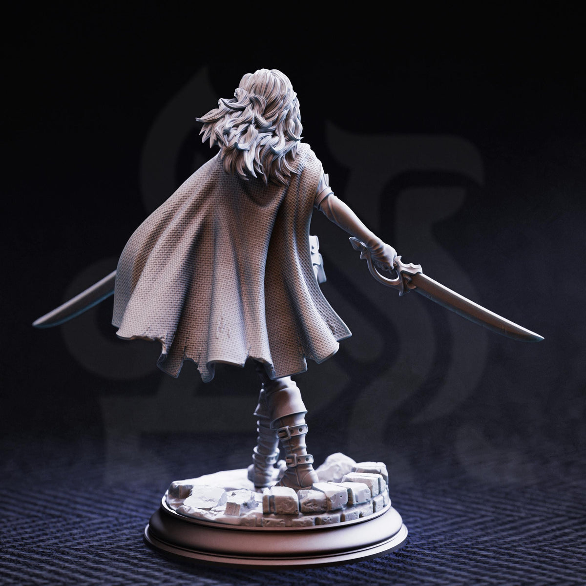 Rogue Duelist - Angela "Cat-Eyes" Hardvin 32mm Resin Miniature D&D 3D Print DND Victorian