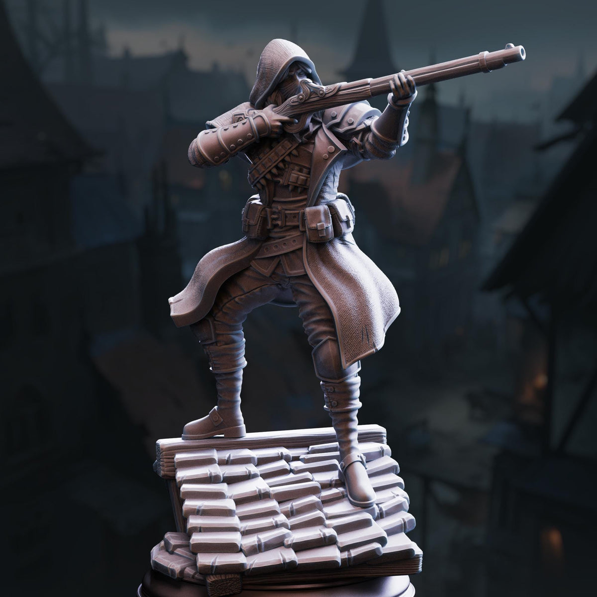 Sharpshooter Rogue - Richard "Sharpey" Pointer 32mm Resin Miniature D&D 3D Print DND Victorian