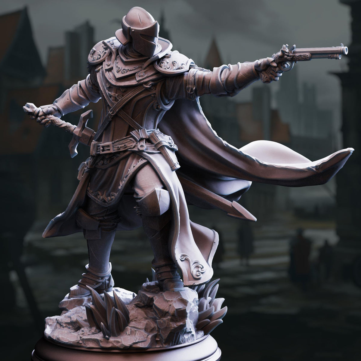 Royal Inquisitor - Sir Enidus of Old Town 32mm Resin Miniature D&D 3D Print DND Victorian