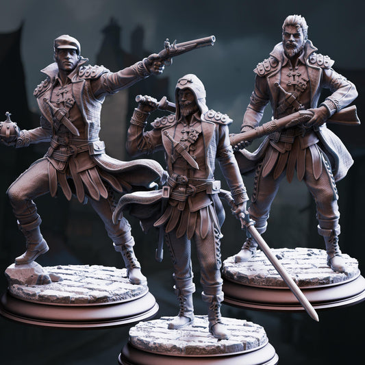 Victorian Brigands - The Underkeepers 32mm Resin Miniature D&D 3D Print DND Victorian