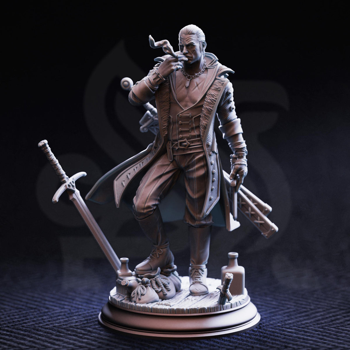 Hex Hunter Mob Boss - Vincent Nightingale 32mm Resin Miniature D&D 3D Print DND Victorian