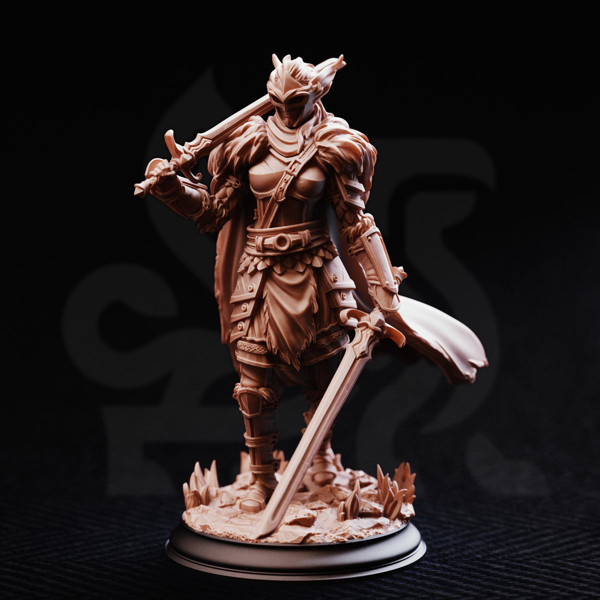 Renegade Warrior - Estelia 32mm Resin Miniature D&D 3D Print DND