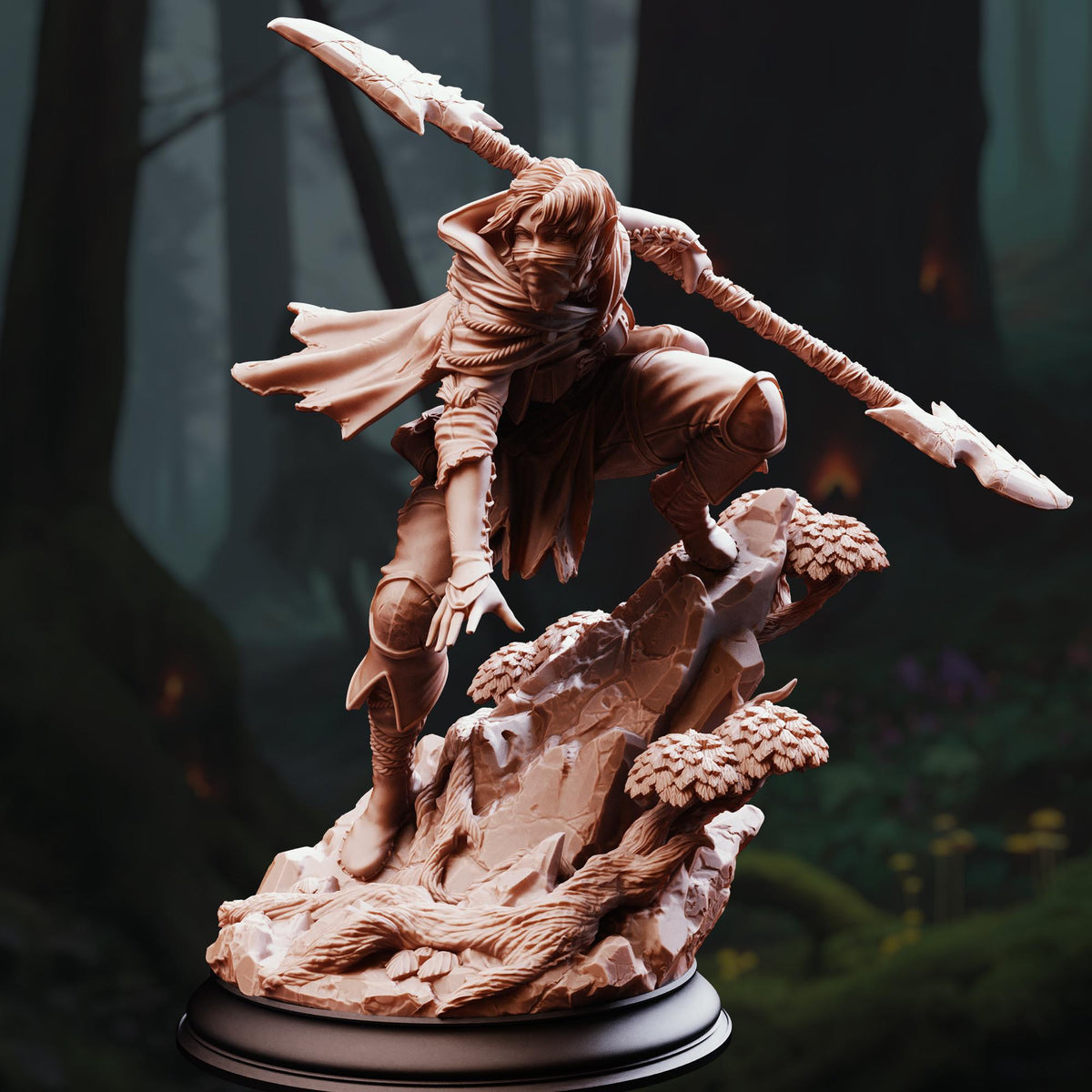 Outlander Ranger - Tira of the Farlands 32mm Resin Miniature D&D 3D Print DND