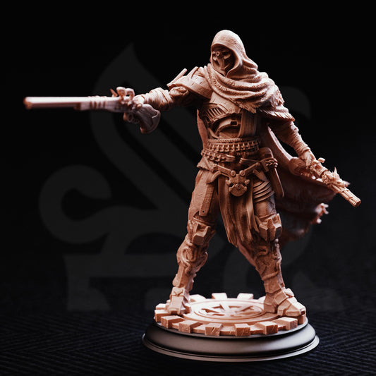 Warforged Hunter - Big Iron 32mm Resin Miniature D&D 3D Print DND