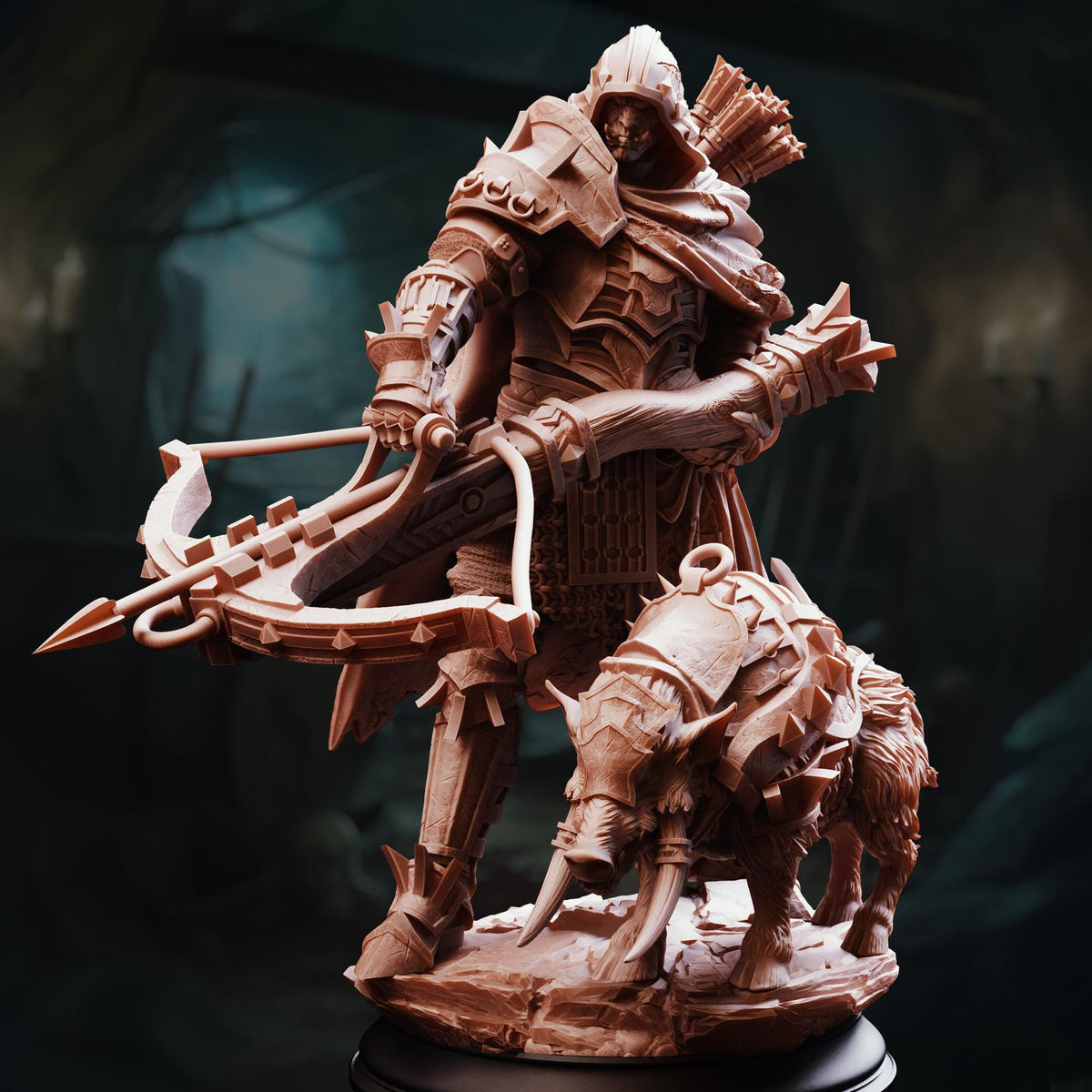 Orc Beastmaster - Brox 32mm Resin Miniature D&D 3D Print DND