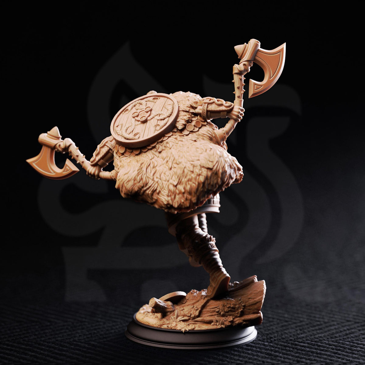 Nordic Berserker - Magnar Nylstrom 32mm Resin Miniature D&D 3D Print DND Viking