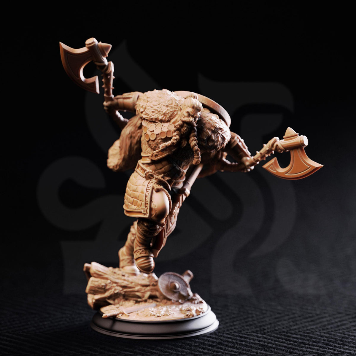 Nordic Berserker - Magnar Nylstrom 32mm Resin Miniature D&D 3D Print DND Viking