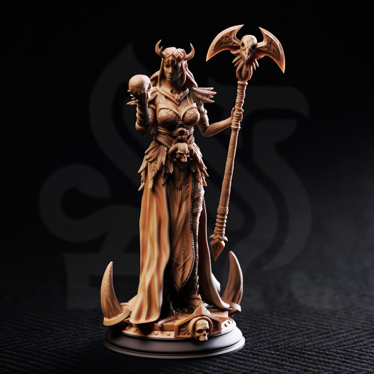 Goddess of the Underworld - Hel 32mm Resin Miniature D&D 3D Print DND Viking