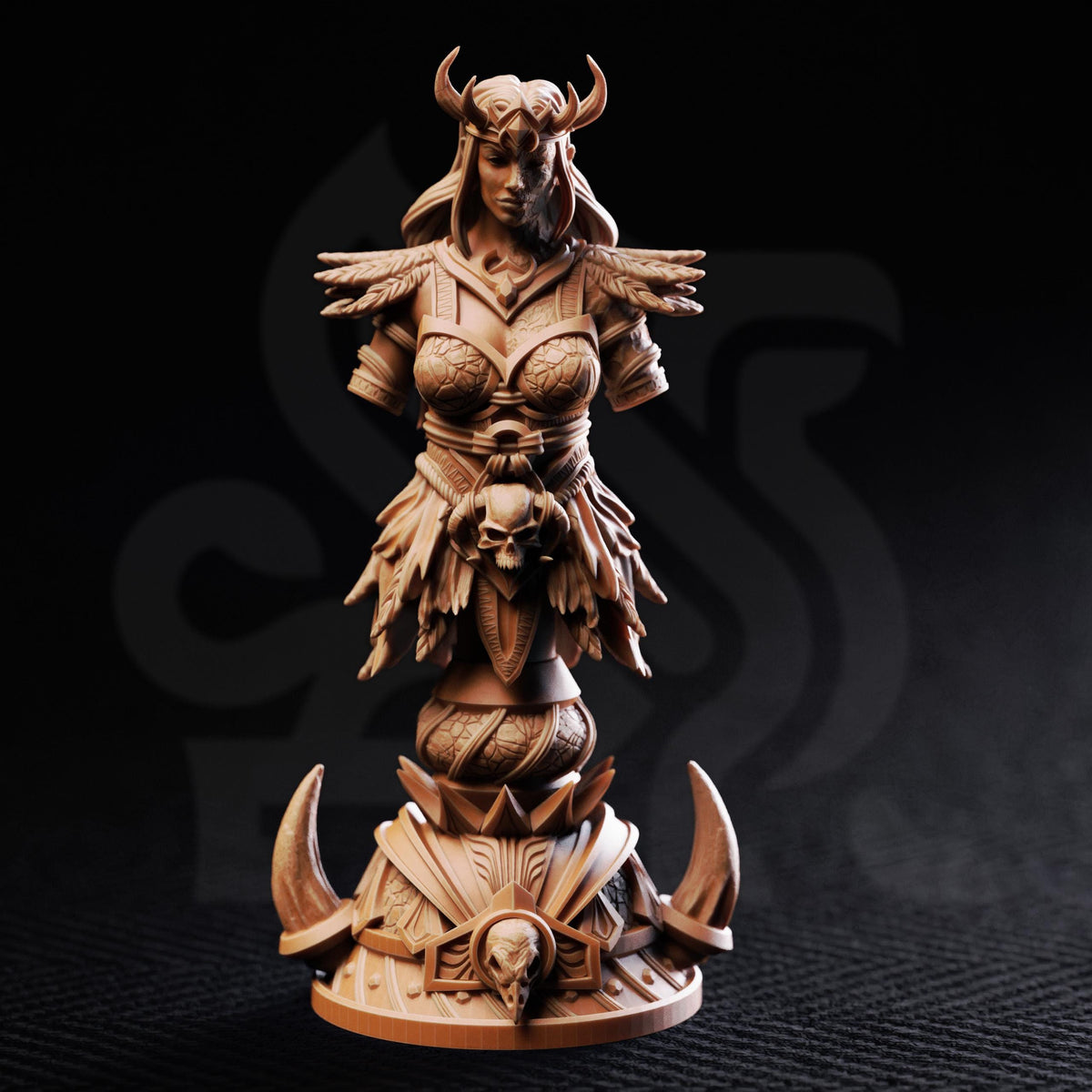 BUST Underworld Goddess - Hel 32mm Resin Miniature D&D 3D Print DND Viking