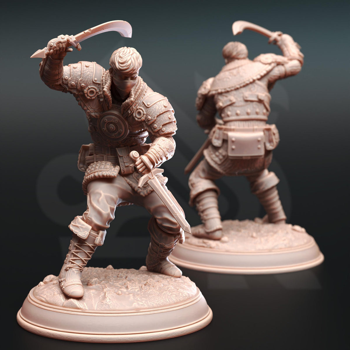 Bandit Thugs - Dusty Dirks 32mm Resin Miniature D&D 3D Print DND Fantasy