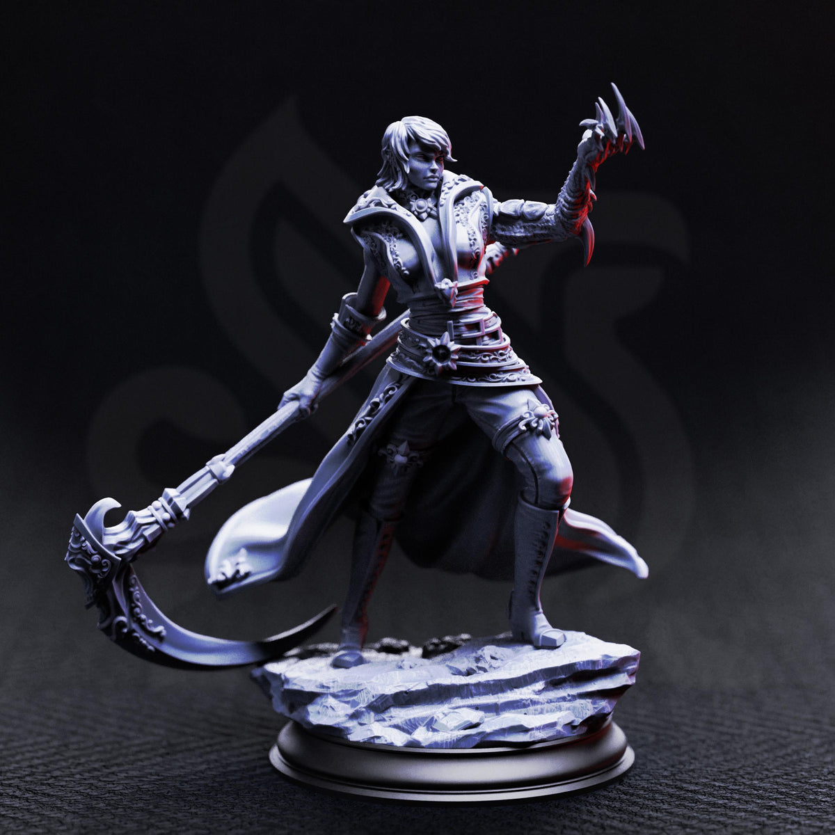 Fiend Hunter - Catarina von Strassen 32mm Resin Miniature D&D 3D Print DND Vampire