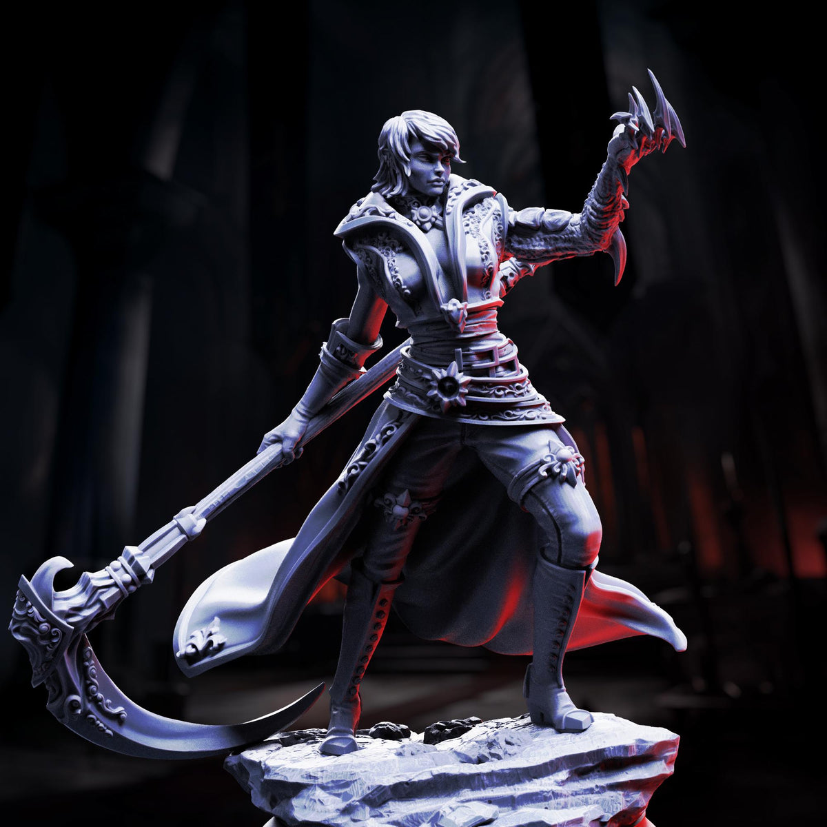 Fiend Hunter - Catarina von Strassen 32mm Resin Miniature D&D 3D Print DND Vampire