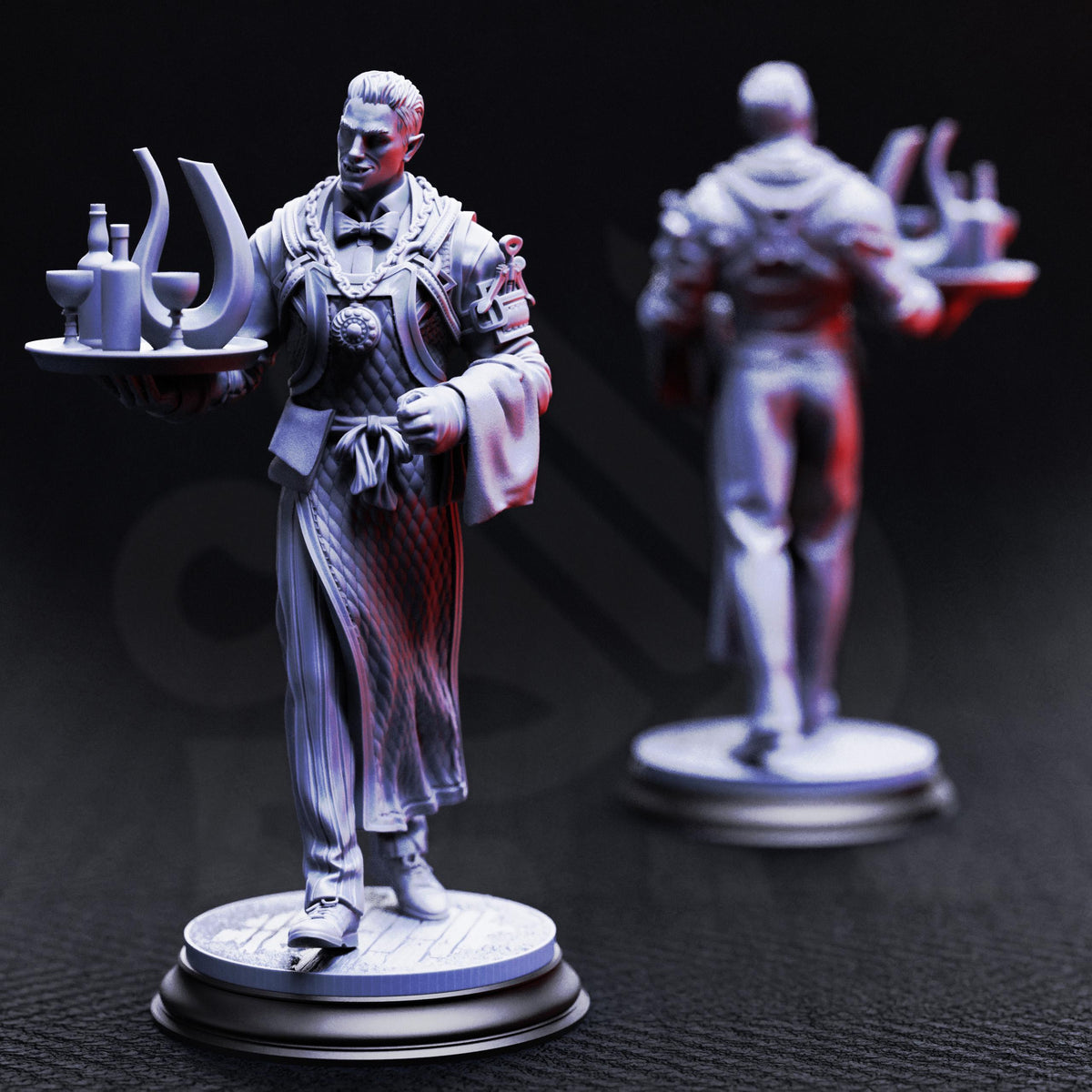 Vampire Vintner - Aimar Batteaux 32mm Resin Miniature D&D 3D Print DND Vampire