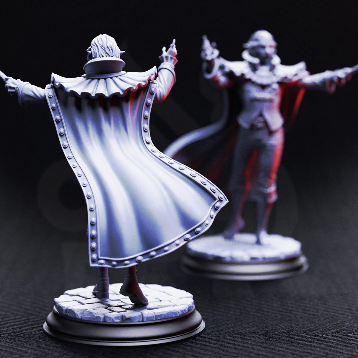 Vampiric Virtuoso - Ferdinand Vandame 32mm Resin Miniature D&D 3D Print DND Vampire