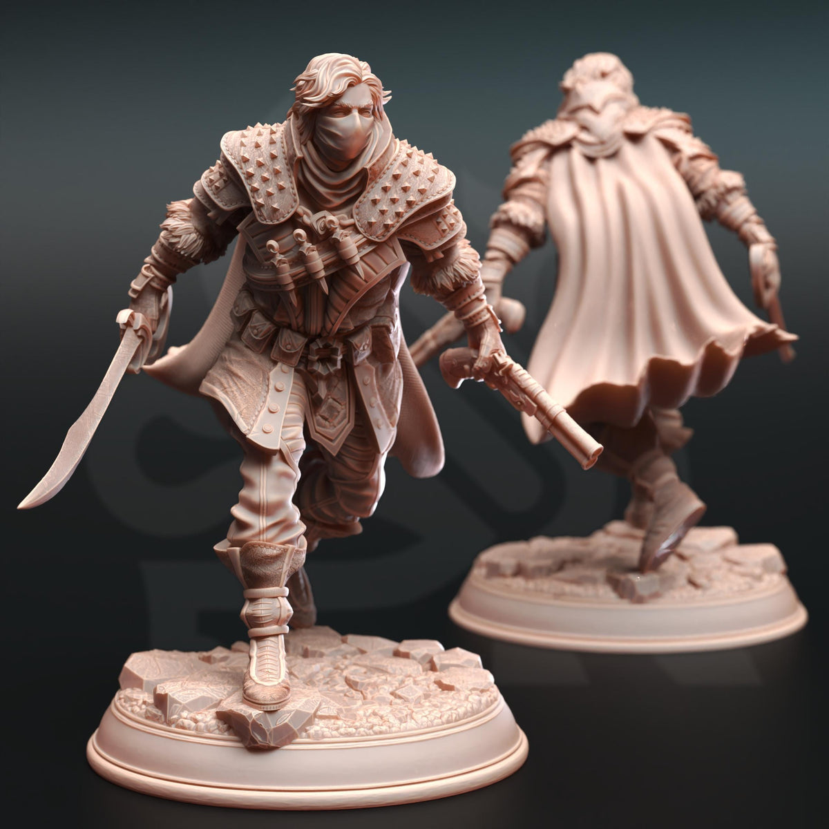 Bandit Boss - Derrick the Fin 32mm Resin Miniature D&D 3D Print DND Fantasy