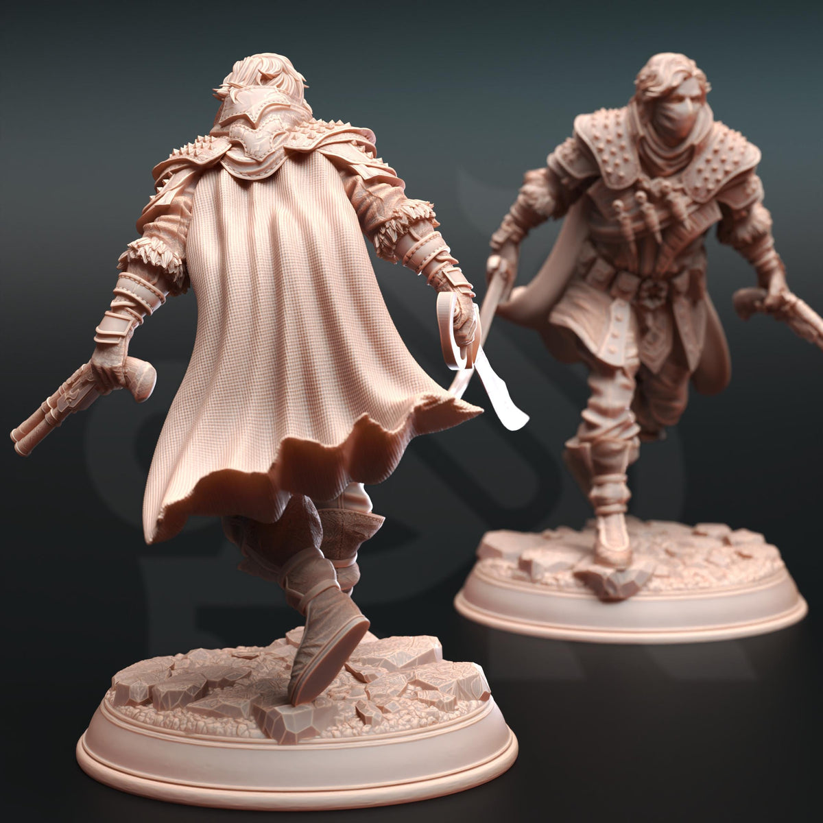 Bandit Boss - Derrick the Fin 32mm Resin Miniature D&D 3D Print DND Fantasy