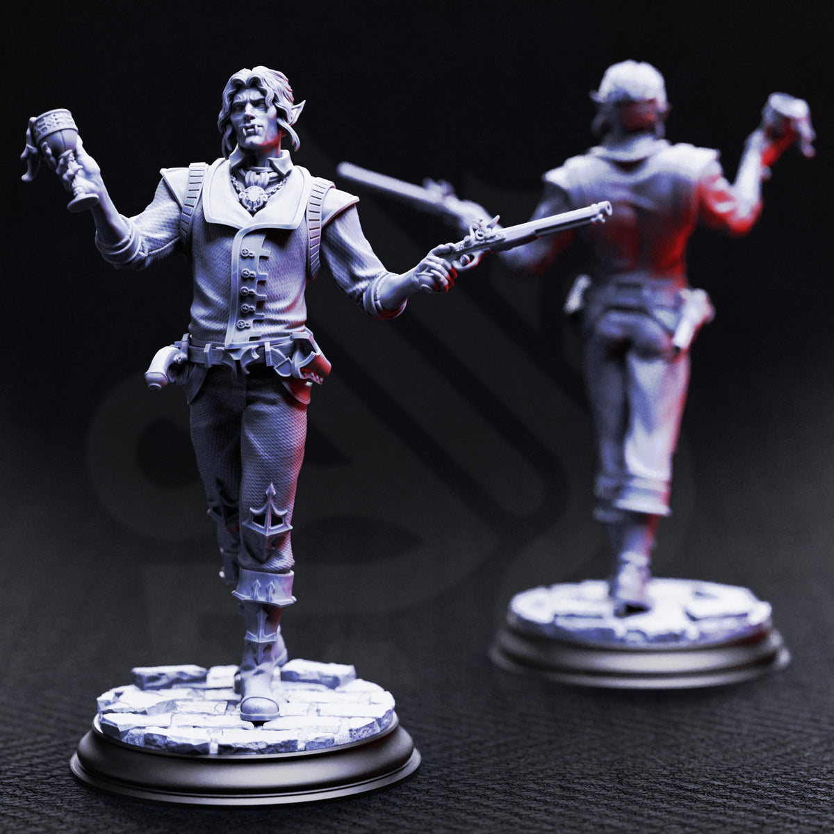Vampire Socialites - Guests of the Masquerade 32mm Resin Miniature D&D 3D Print DND Vampire