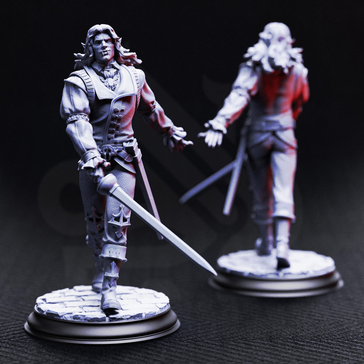 Vampire Socialites - Guests of the Masquerade 32mm Resin Miniature D&D 3D Print DND Vampire
