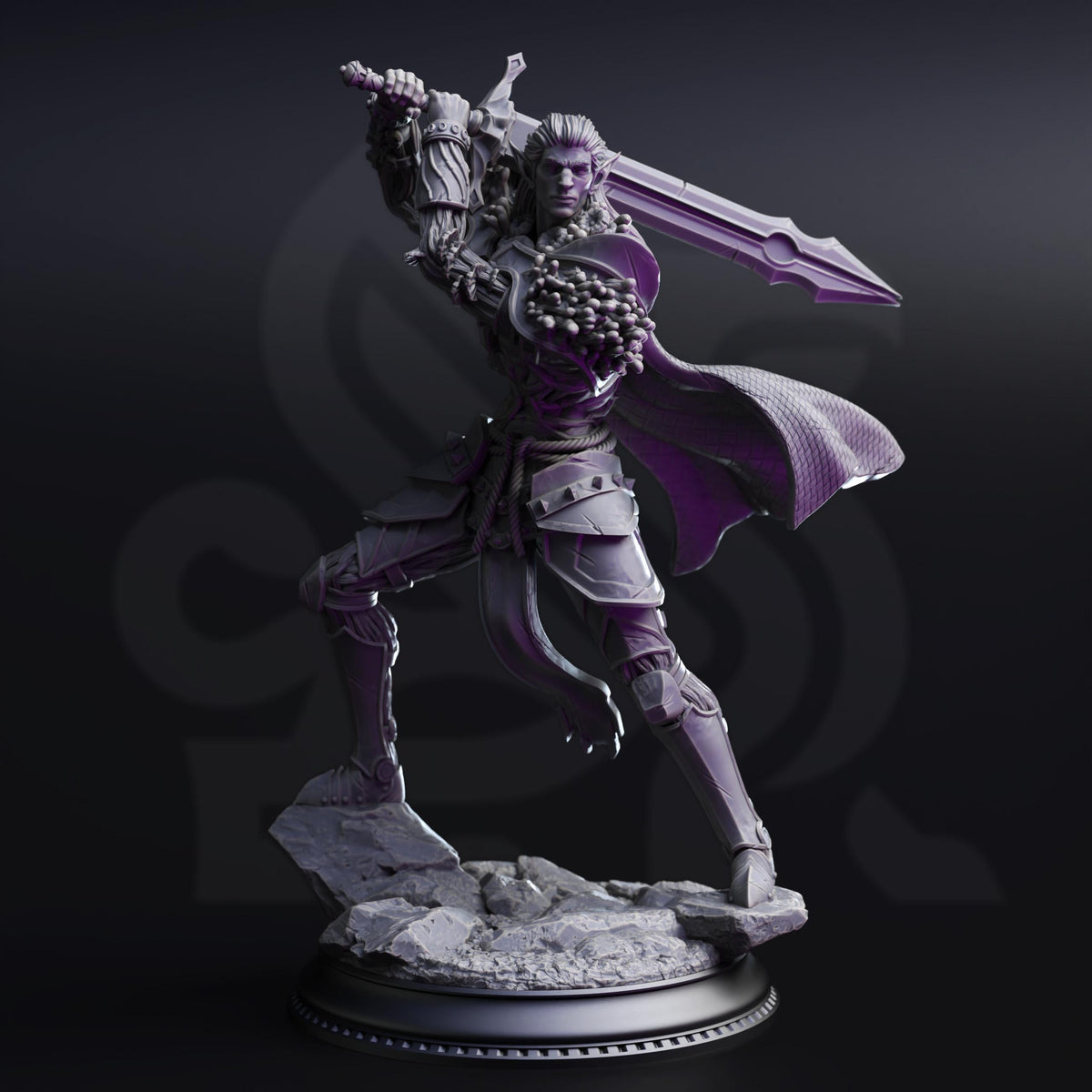 Myconid Drow Servants - The Blessed of Vaezirak 32mm Resin Miniature D&D 3D Print DND Moon