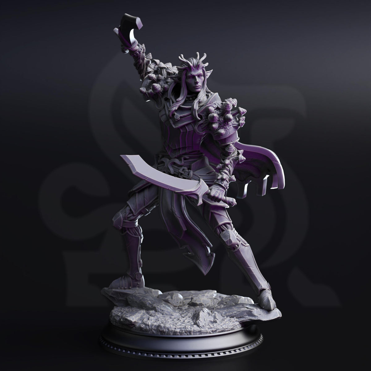 Myconid Drow Servants - The Blessed of Vaezirak 32mm Resin Miniature D&D 3D Print DND Moon