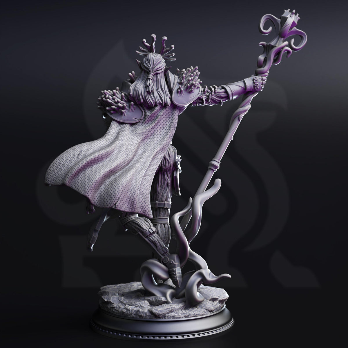 Myconid Drow Servants - The Blessed of Vaezirak 32mm Resin Miniature D&D 3D Print DND Moon