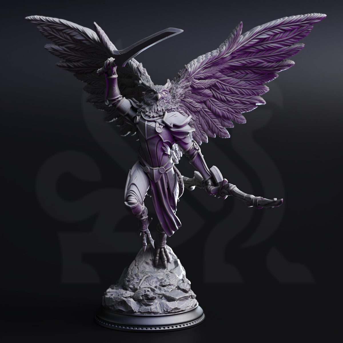 Owlkin Ranger - Horace of the Far Sphere 32mm Resin Miniature D&D 3D Print DND Moon