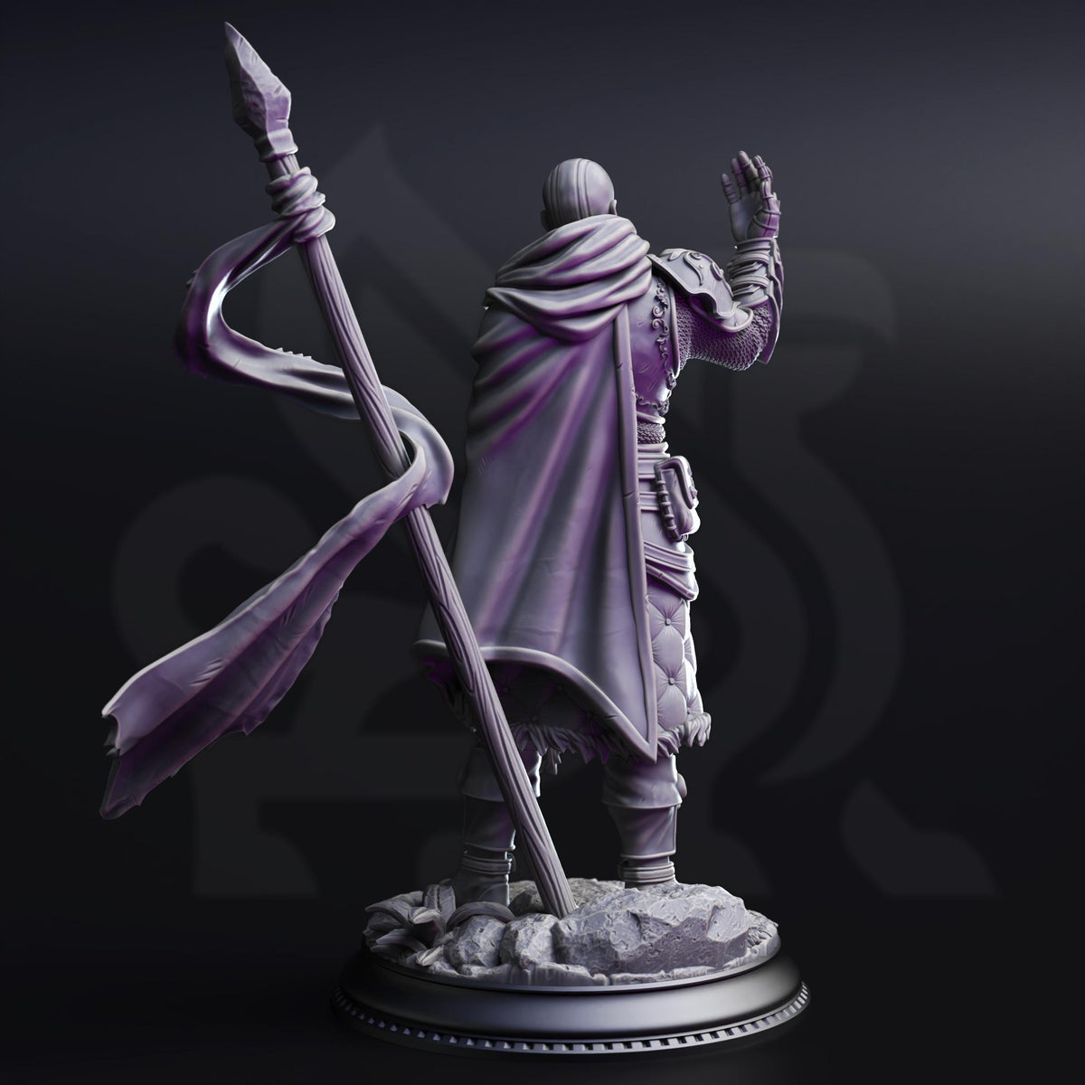 Psionic Knight - Kaiar the Omniscient 32mm Resin Miniature D&D 3D Print DND Moon