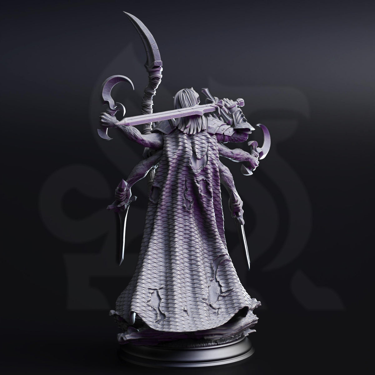 Knight from Beyond the Planes - Siltrak'thos 32mm Resin Miniature D&D 3D Print DND Moon