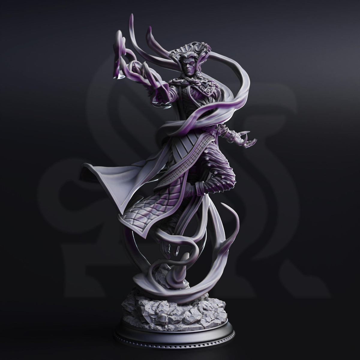 Planar Sorceress - Zarinda 32mm Resin Miniature D&D 3D Print DND Moon