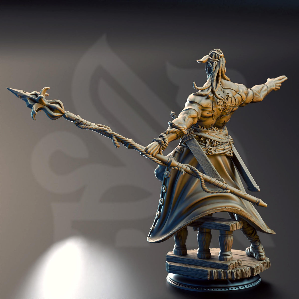 Goliath Pirate First Mate - Arakun of the Wastes 32mm Resin Miniature D&D 3D Print DND