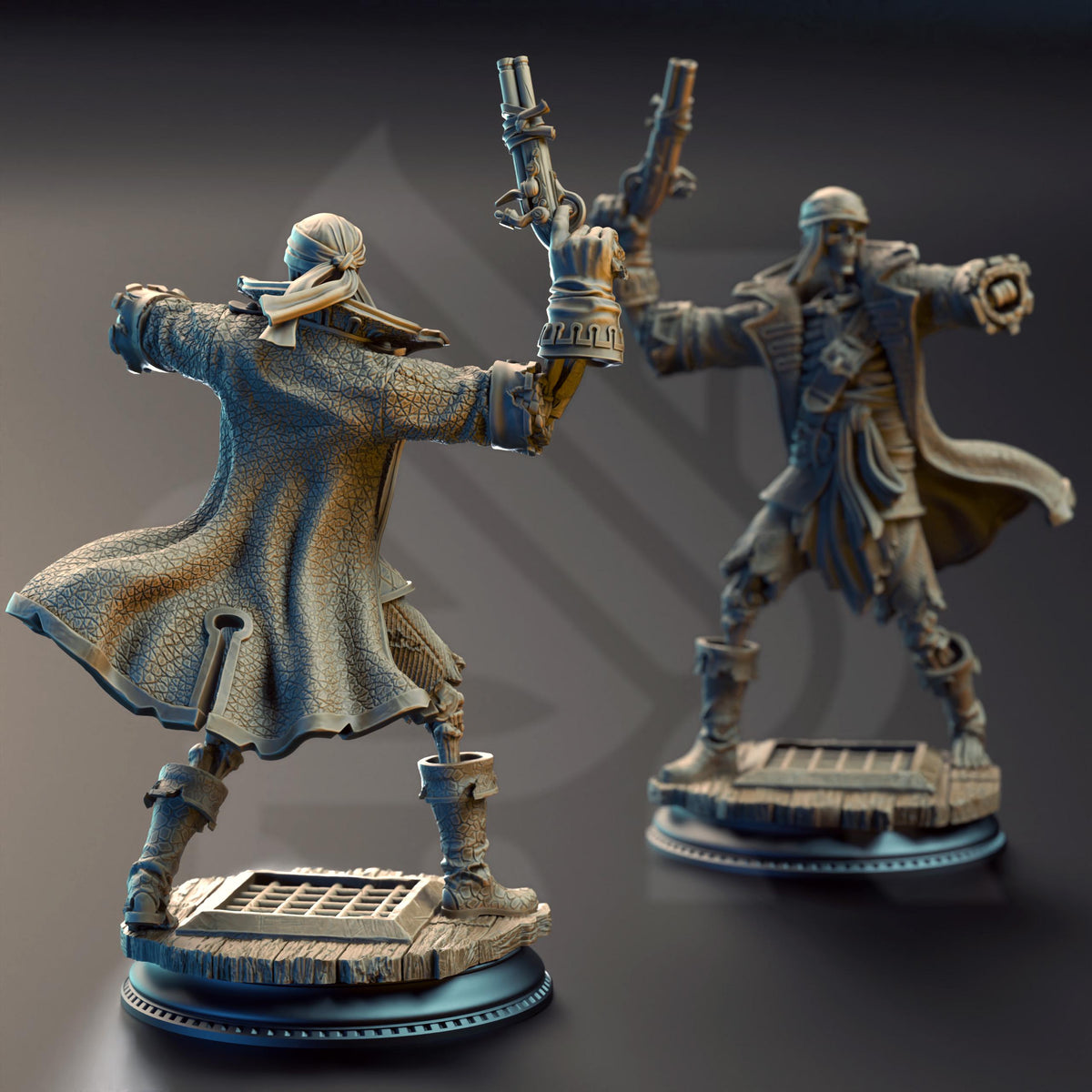 Pirate Skeleton Crew - Undying Scallywags of the Damned Galleon 32mm Resin Miniature D&D 3D Print DND