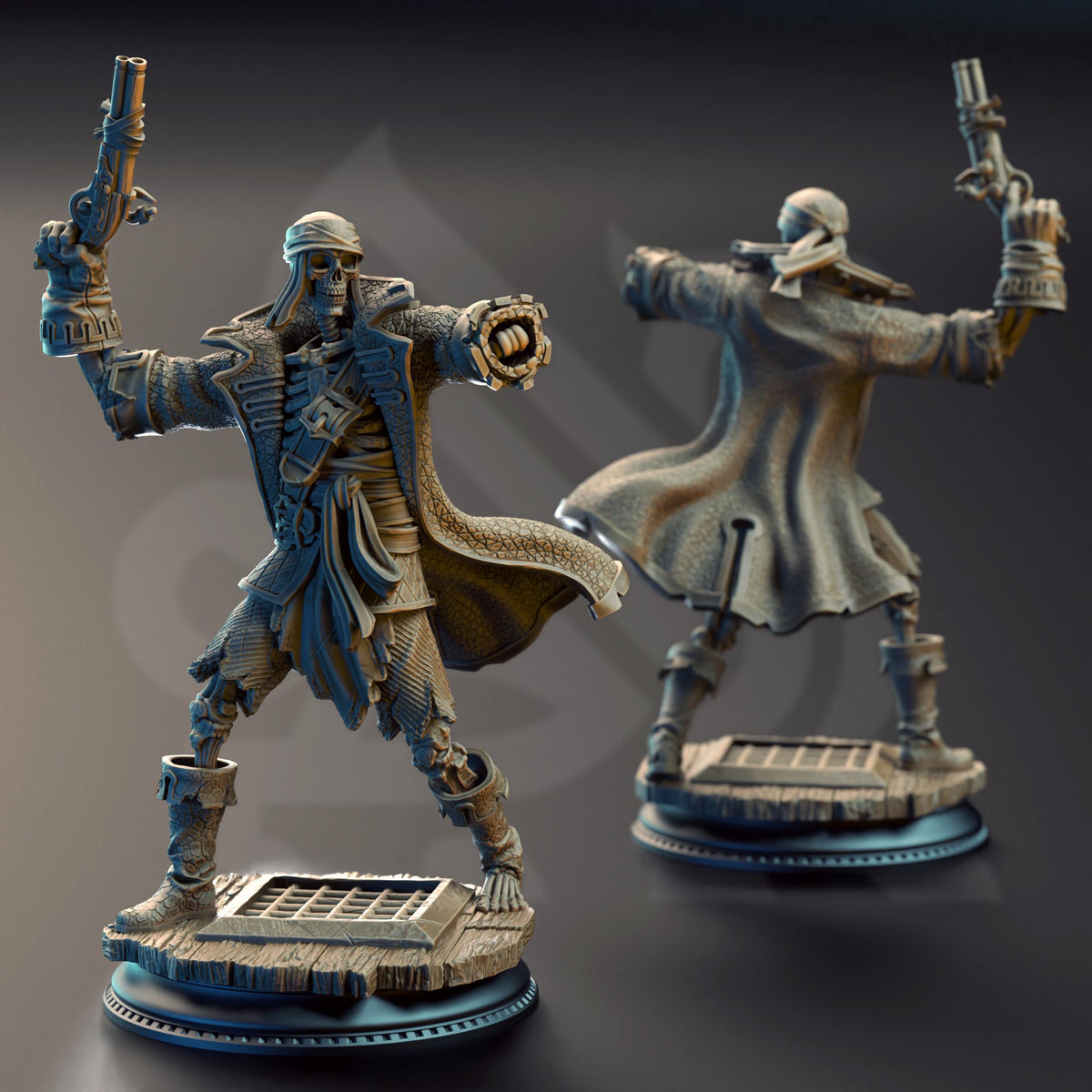 Pirate Skeleton Crew - Undying Scallywags of the Damned Galleon 32mm Resin Miniature D&D 3D Print DND