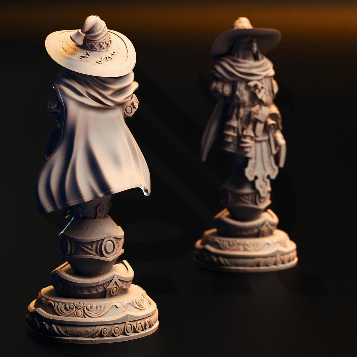 BUST Silver Dragonborn Sorcerer - Ozmandi Starborn 32mm Resin Miniature D&D 3D Print DND Dragonfolk